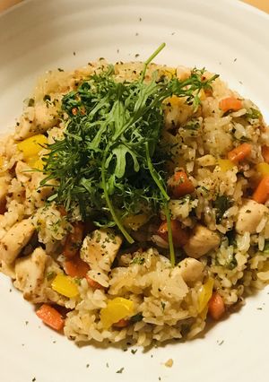 鶏ささみ肉の具だくさんバターライス-レシピのメイン写真