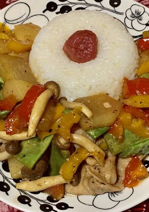 冬瓜と豚肉の夏野菜炒め-レシピのメイン写真