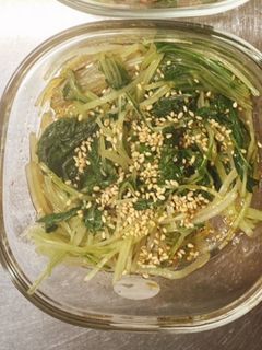 簡単・時短!水菜な甘いお浸し-レシピのメイン写真