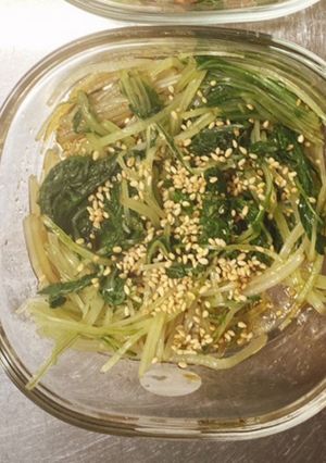 簡単・時短！水菜な甘いお浸し-レシピのメイン写真
