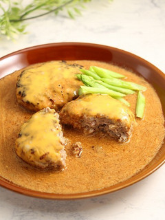 簡単!ミニチーズハンバーグ+オートミール-レシピのメイン写真