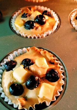 ブルーベリーとクリチの米粉マフィン-レシピのメイン写真