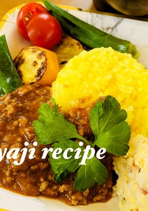 キャンプ　レトルトでキーマカレー2020-レシピのメイン写真