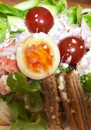 サラダうどん-レシピのメイン写真
