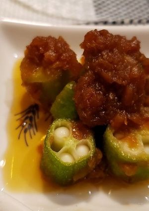 オクラの梅カツオ和え-レシピのメイン写真