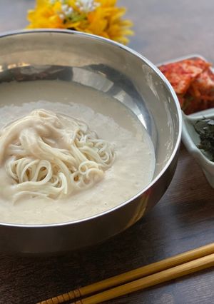 韓国♡簡単！夏の冷やし麺・コングクス-レシピのメイン写真
