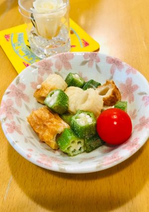 ちくわオクラ☆ミニトマトの簡単サラダ♬-レシピのメイン写真