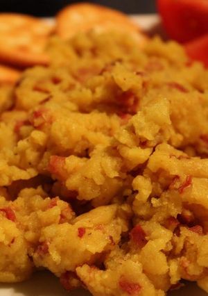 カリカリベーコンのカレー風味ポテトサラダ-レシピのメイン写真