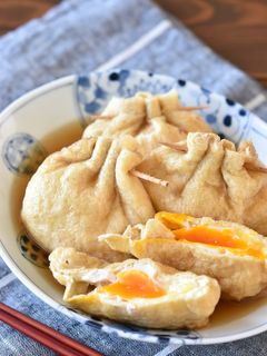卵とチーズの巾着煮-レシピのメイン写真