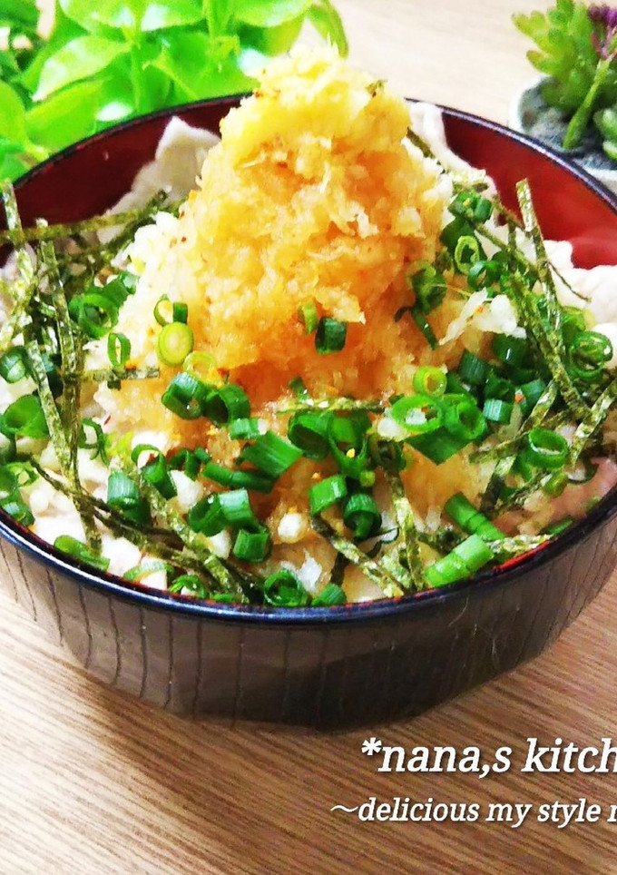 あっさり簡単ご飯♪冷しゃぶタヌキおろし丼-レシピのメイン写真