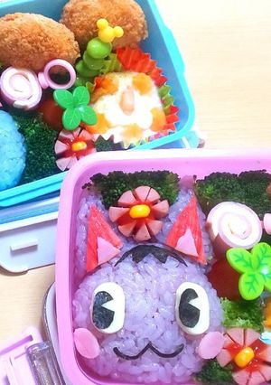 キャラ弁 どうぶつの森 ブーケ ラムネ-レシピのメイン写真
