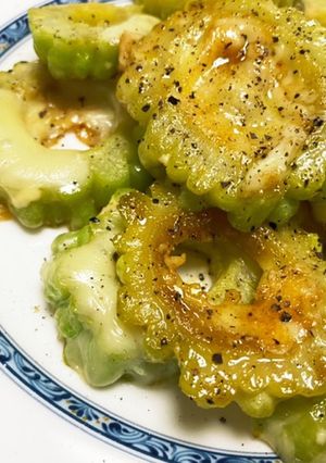 ゴーヤぶつ切り（笑）チーズ焼き-レシピのメイン写真