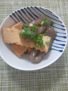 こんにゃくと厚揚げの煮物-レシピのメイン写真