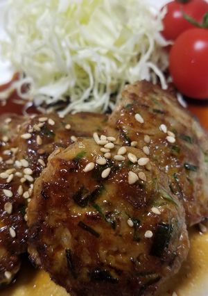 お二人さんの☆ニラハンバーグ中華風!-レシピのメイン写真