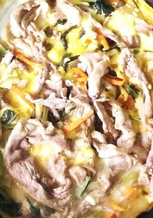 【栄養満点！】豚肉のオープンオムレツ-レシピのメイン写真