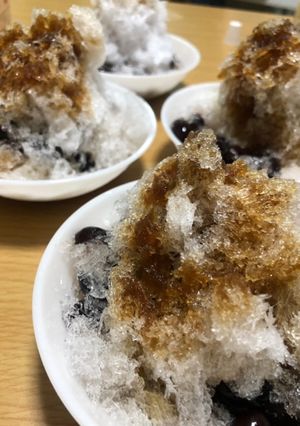 黒蜜黒豆かき氷-レシピのメイン写真