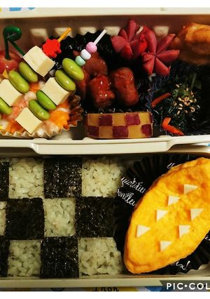 簡単！に出来る鬼滅の刃、炭治郎のキャラ弁-レシピのメイン写真