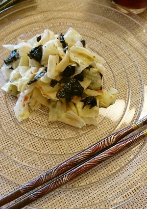 梅とキャベツ海苔和えサラダ-レシピのメイン写真