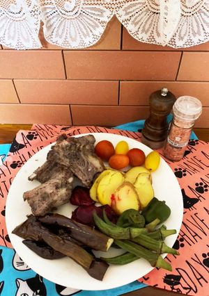 柔らかスペアリブと季節の焼き野菜-レシピのメイン写真