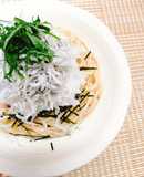 和風✤しらすおろしと梅の冷製パスタ