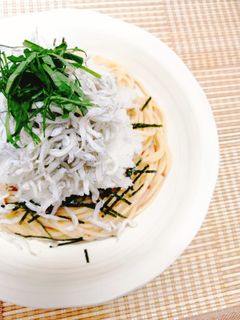 和風✤しらすおろしと梅の冷製パスタ-レシピのメイン写真