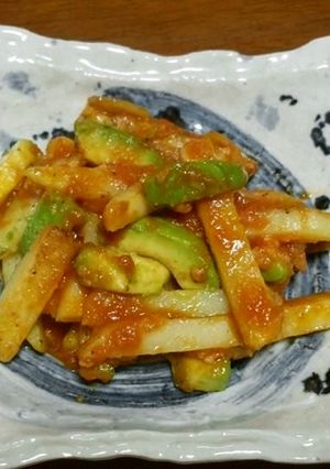 じゃがいもとアボカドの炒め物-レシピのメイン写真