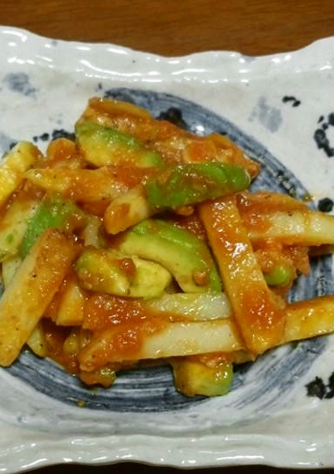 じゃがいもとアボカドの炒め物-レシピのメイン写真