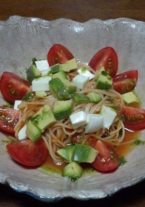 生野菜の冷製パスタ-レシピのメイン写真