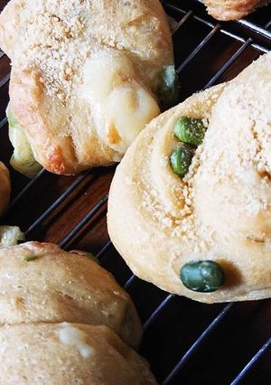低糖質♪HB♪大豆粉の枝豆とチーズのパン-レシピのメイン写真