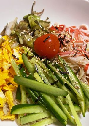 ミョウガ香る冷やし中華-レシピのメイン写真