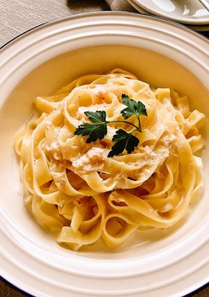 【蟹だしつゆ】かにクリームパスタ-レシピのメイン写真