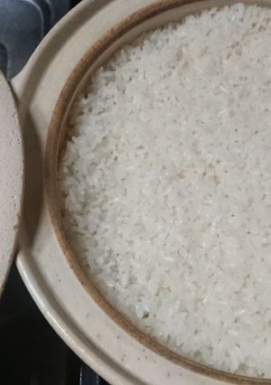 旅館の朝ご飯みたいな？無洗米で土鍋ご飯-レシピのメイン写真