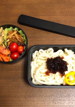 自分弁当・汁なしうどん-レシピのメイン写真