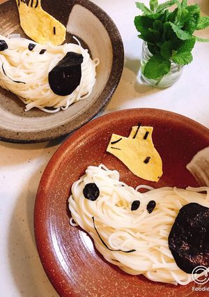 スヌーピーうどん（素麺）-レシピのメイン写真