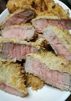 牛腿ブロックで厚切牛かつ-レシピのメイン写真
