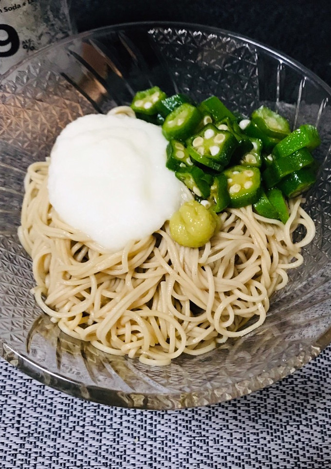 とろろとオクラの冷やし蕎麦-レシピのメイン写真