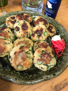 塩昆布とオクラで生おからのしっとりお焼き-レシピのメイン写真