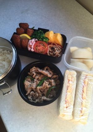 高校男子お弁当　1.8.11-レシピのメイン写真