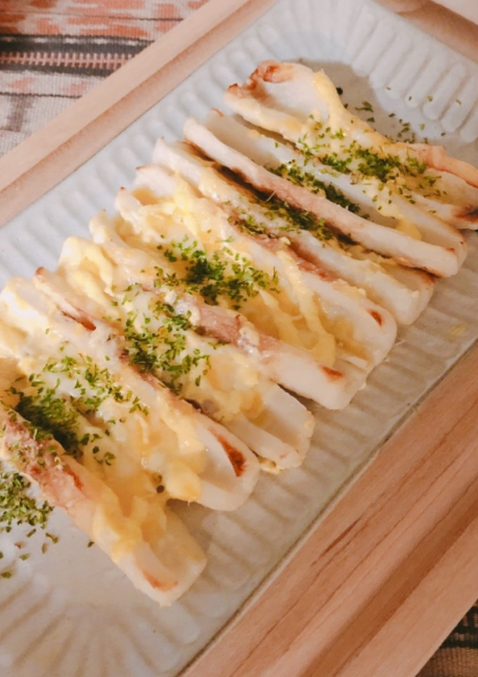 トースターで簡単！焼きチーズちくわ-レシピのメイン写真