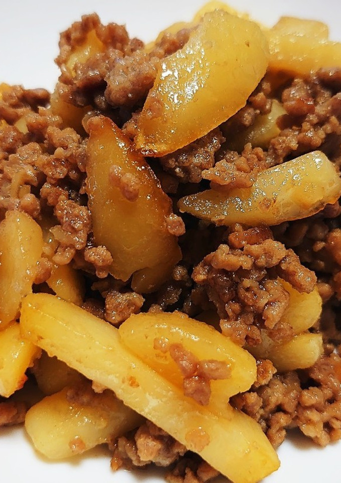 給食の味♪じゃがいものそぼろ炒め-レシピのメイン写真