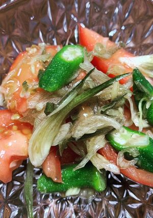 簡単！さっぱり！トマトオクラみょうが和え-レシピのメイン写真