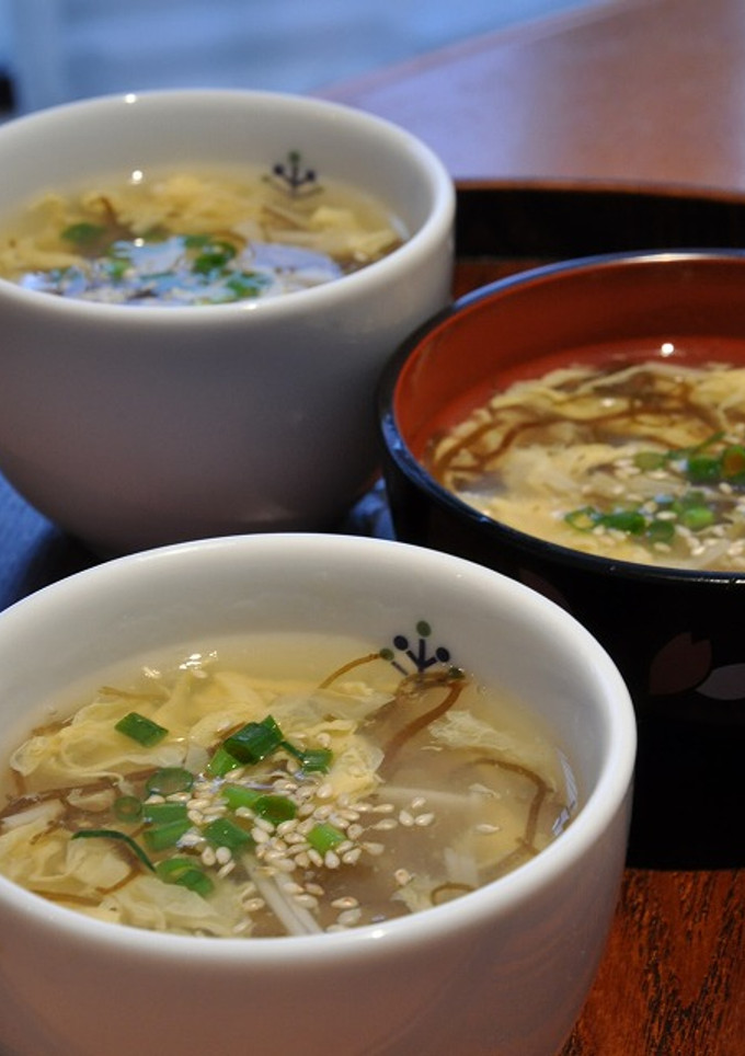 ふわふわ♪えのきのたまごスープ-レシピのメイン写真