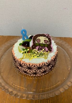 鬼滅の刃 ねずこ ムースケーキ-レシピのメイン写真