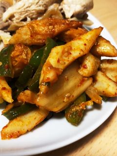 ピーマンとちくわのキムチ炒め-レシピのメイン写真