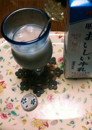 麦茶で❗カフェインゼロのカフェオレ☺⛄☕-レシピのメイン写真
