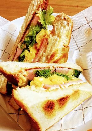 ボリュームホットサンド-レシピのメイン写真