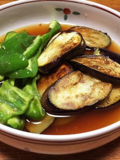 時短!簡単!ナスとピーマンの焼きびたし-レシピのメイン写真