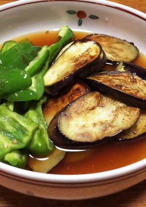 時短！簡単！ナスとピーマンの焼きびたし-レシピのメイン写真