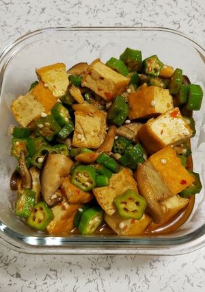 超簡単!厚揚げでオクラ麻婆豆腐-レシピのメイン写真