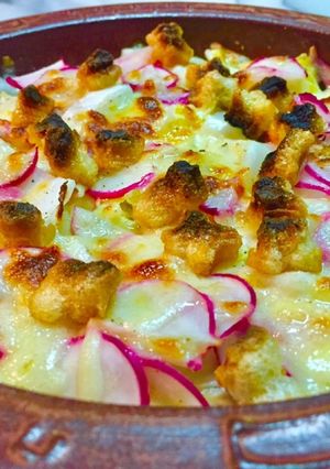 No2625夏の白菜チーズあられ焼き-レシピのメイン写真